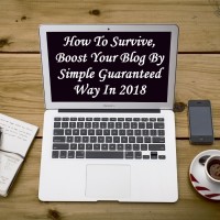 How To Survive, Boost Your Blog By Simple Guaranteed Way In 2018